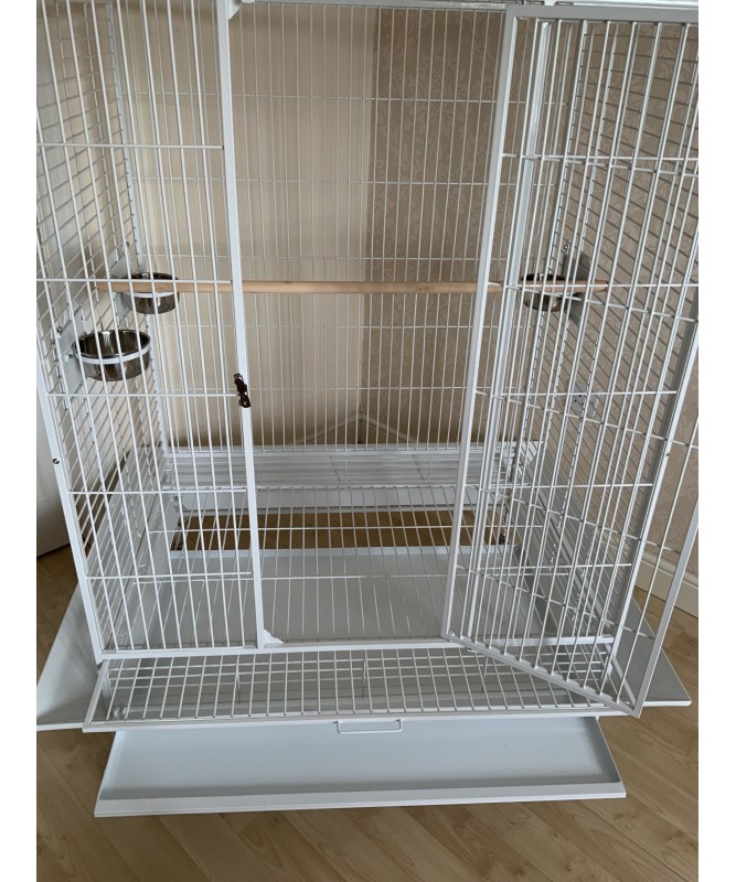 White parrot discount cages for sale